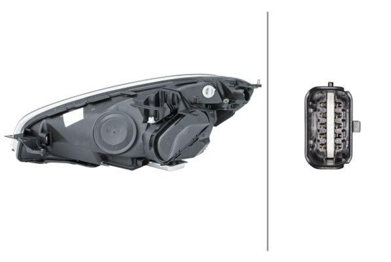 HELLA 1ZS 009 237-061 Heckscheinwerfer rechts Bi-Xenon CITROEN