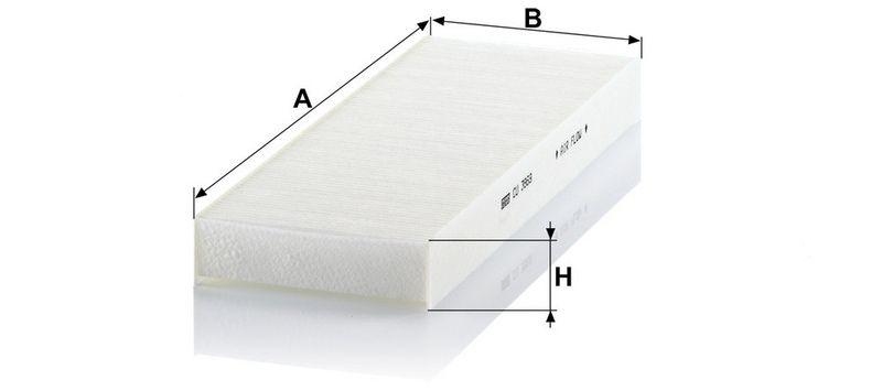 MANN-FILTER CU 3869 Innenraumluftfilter f&uuml;r Mercedes-Benz