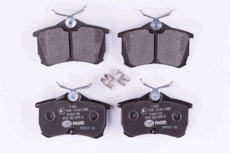 HELLA 8DB 355 009-511 Bremsbelagsatz, Scheibenbremsbelag f&uuml;r HONDA