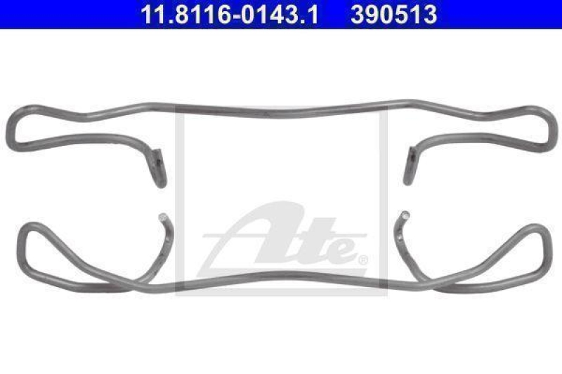 ATE 11.8116-0143.1 Geh&auml;usehaltefeder f&uuml;r AUDI