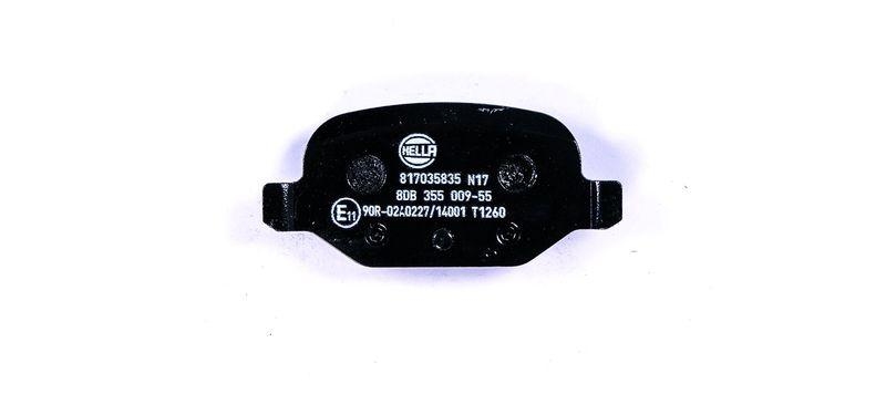 HELLA 8DB 355 009-551 Bremsbelagsatz, Scheibenbremsbelag f&uuml;r FIAT/LANCIA/ABARTH