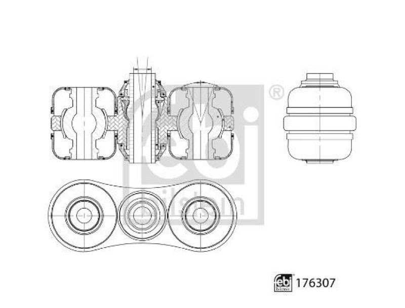 FEBI BILSTEIN 176307 Umlenkhebel f&uuml;r Wattgest&auml;nge f&uuml;r Opel