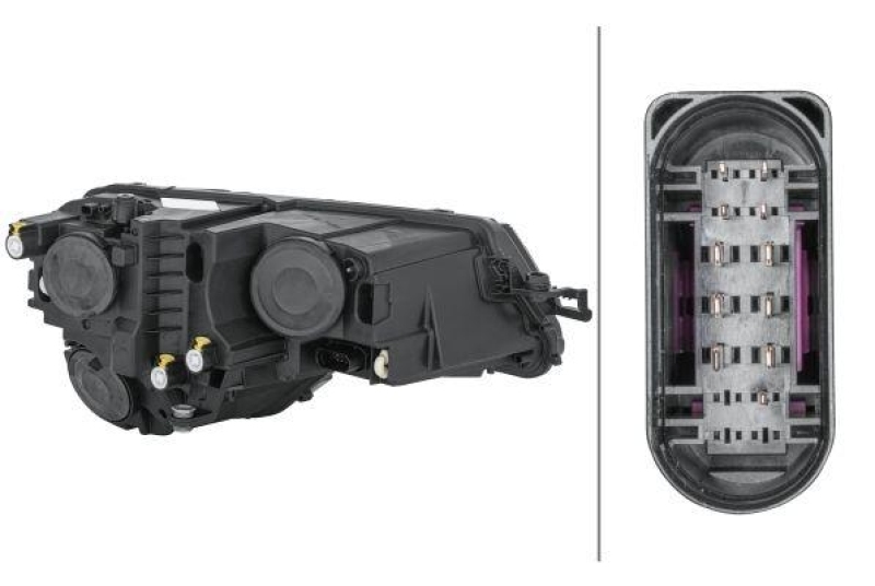 HELLA 1EG 354 855-051 Heckscheinwerfer links Hybrid SKODA