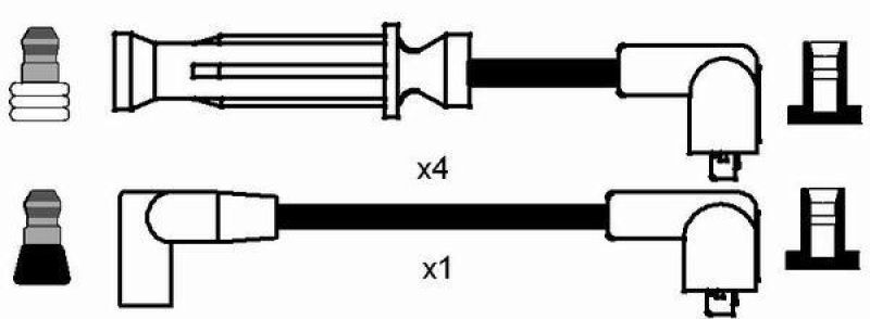 NGK 8267 Zündleitungssatz RC-RV302 |Zündkabel