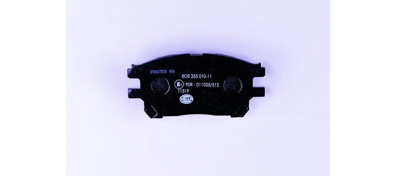 HELLA 8DB 355 010-111 Bremsbelagsatz, Scheibenbremsbelag f&uuml;r TOYOTA PREVIA