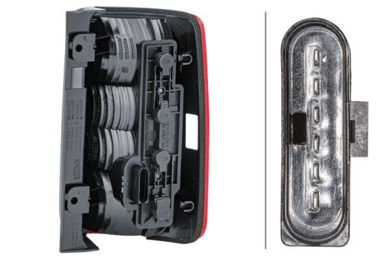 HELLA 2VP 354 042-011 Heckleuchte, links, 12 V für VW CADDY III