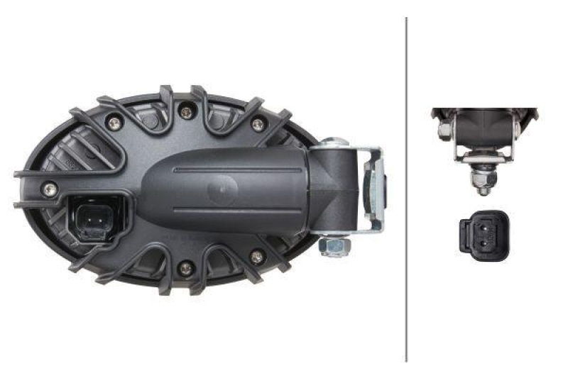 HELLA 1GA 996 761-171 AScheinwerfer Oval 100 Compact LED