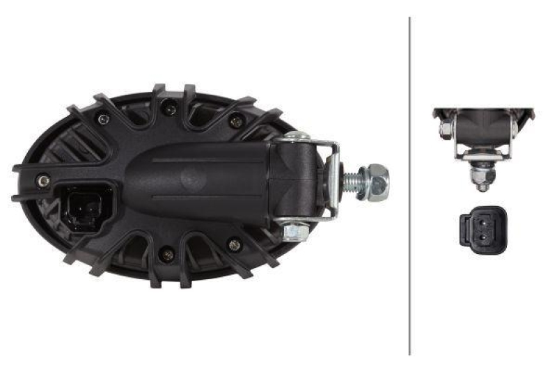 HELLA 1GA 996 761-191 AScheinwerfer Oval 100 Compact LED