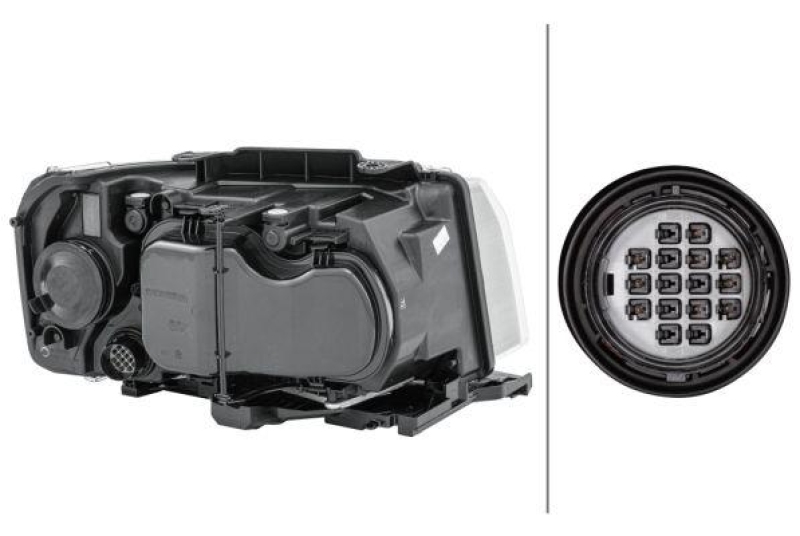 HELLA 1EL 354 025-051 Heckscheinwerfer links Bi-Xenon LandRo