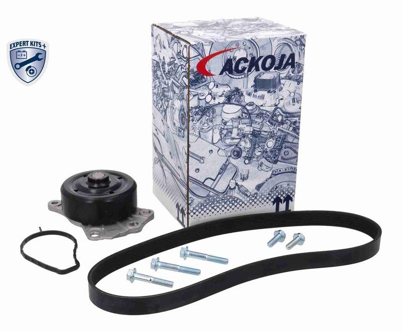 ACKOJA A70-0680 Wasserpumpe + Keilrippenriemensatz mit Wasserpumpe f&uuml;r TOYOTA