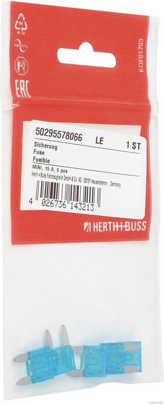 HERTH+BUSS 50295578066 Sicherung MINI, 15 A, 5 pcs