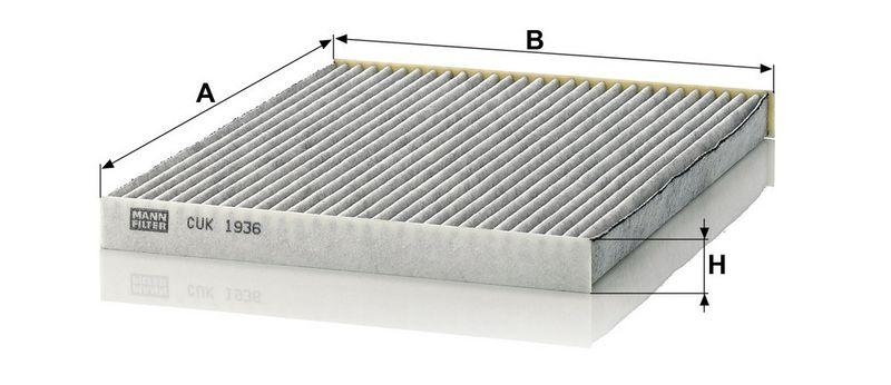 MANN-FILTER CUK 1936 Innenraumluftfilter f&uuml;r Nissan