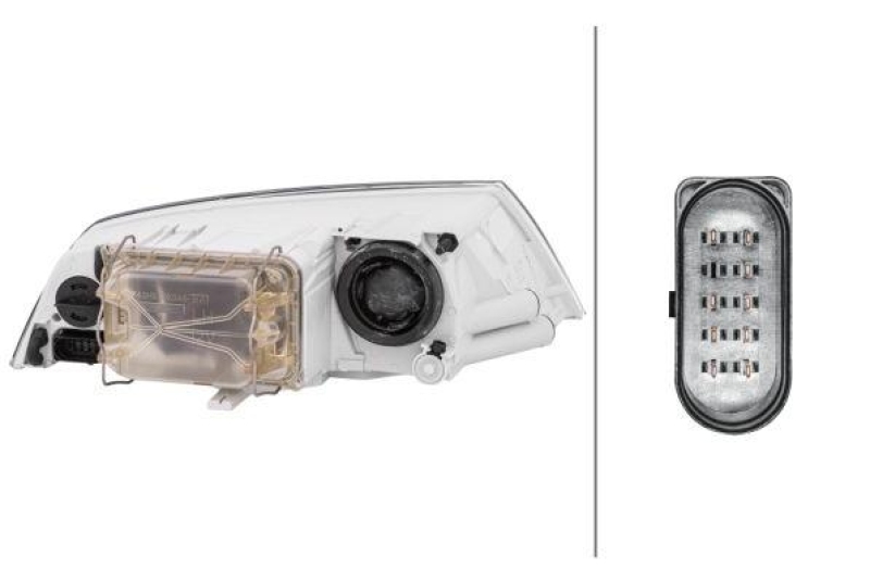 HELLA 1EL 354 027-011 Heckscheinwerfer links Halogen SKODA