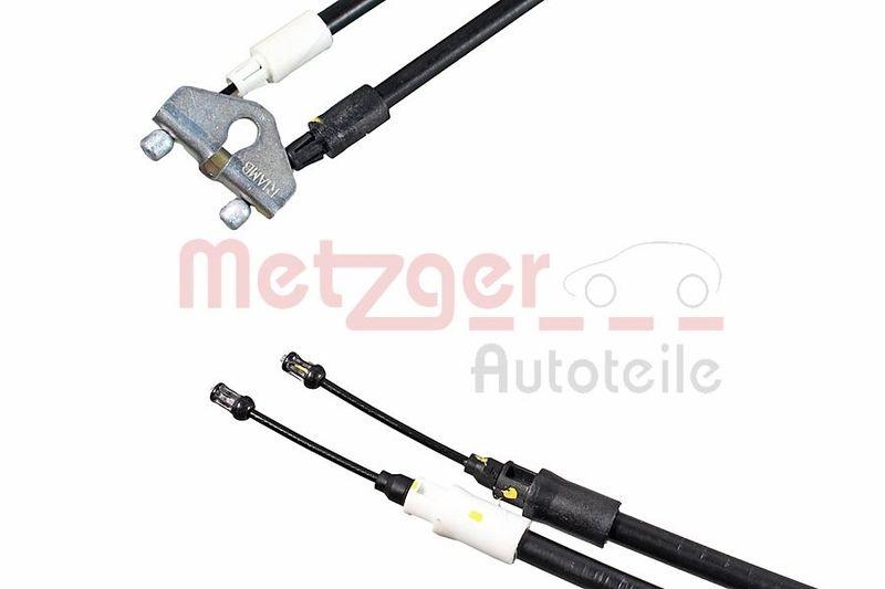 METZGER 1.FD026 Seilzug, Feststellbremse f&uuml;r FORD hinten links/rechts