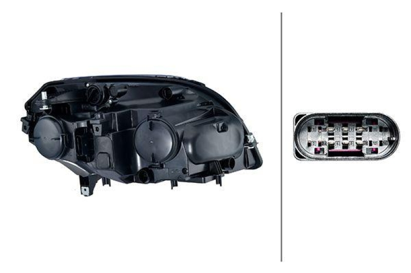 HELLA 1EG 354 878-011 Heckscheinwerfer links Halogen MB