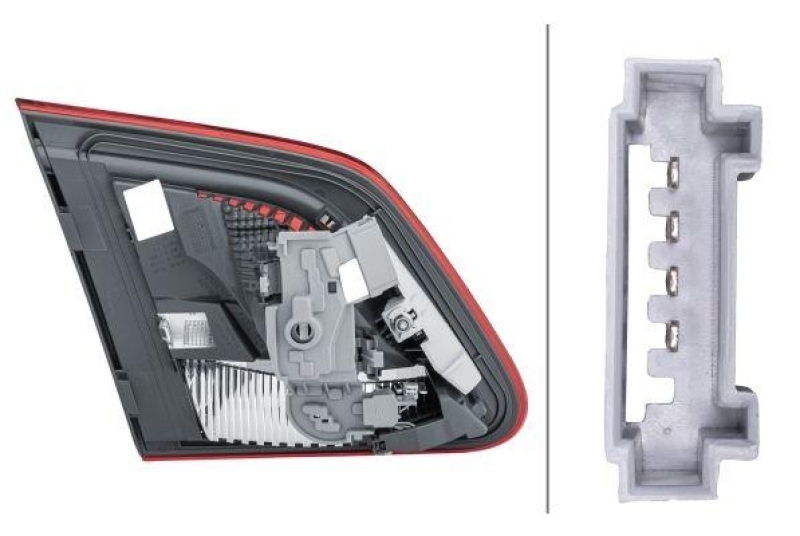 HELLA 2TZ 354 873-121 Heckleuchte rechts Hybrid MB