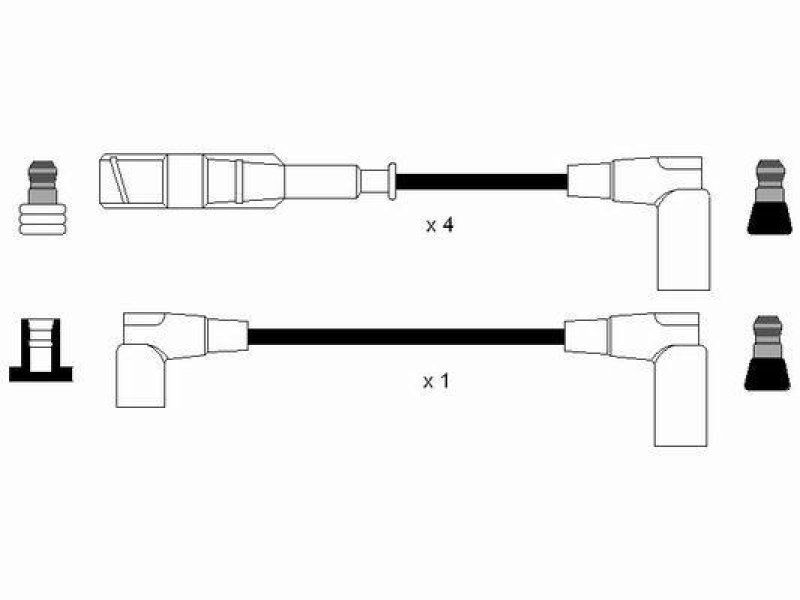NGK 0742 Z&uuml;ndleitungssatz RC-MB207 |Z&uuml;ndkabel