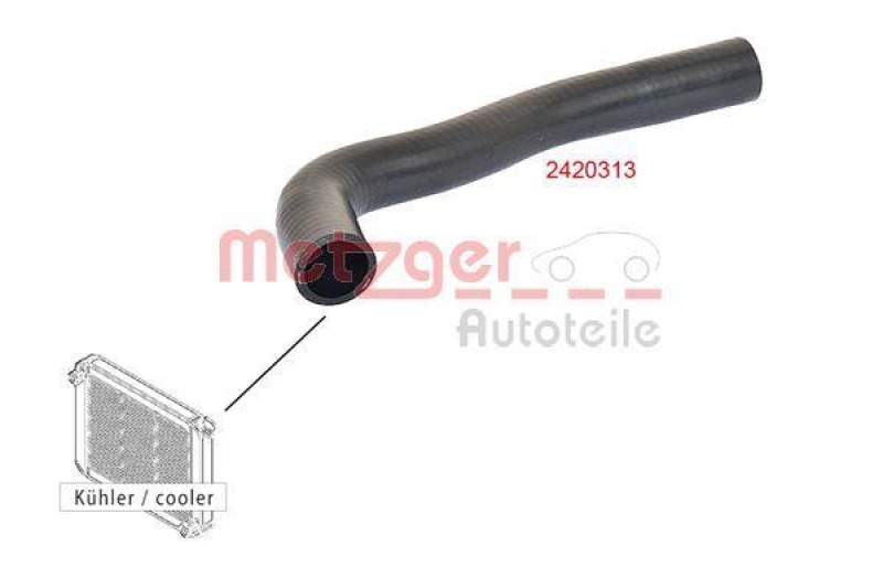 METZGER 2420313 K&uuml;hlerschlauch f&uuml;r PEUGEOT