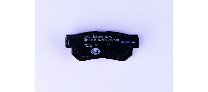 HELLA 8DB 355 009-971 Bremsbelagsatz, Scheibenbremsbelag f&uuml;r HYUNDAI/KIA