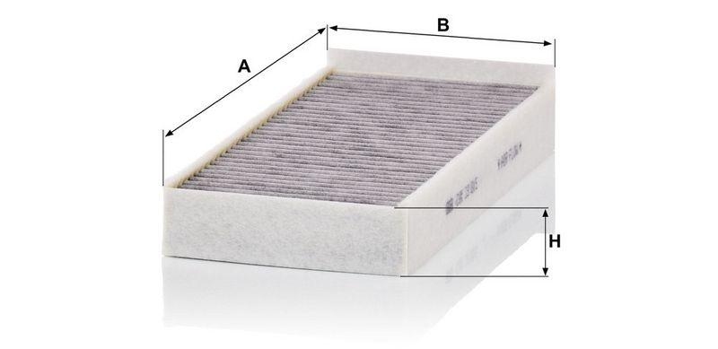 MANN-FILTER CUK 23 015-2 Innenraumluftfilter f&uuml;r BMW