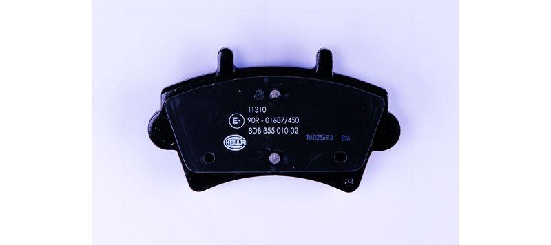 HELLA 8DB 355 010-021 Bremsbelagsatz, Scheibenbremsbelag f&uuml;r RENAULT/OPEL/NISSAN