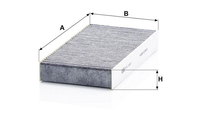 MANN-FILTER CUK 2327-2 Innenraumluftfilter f&uuml;r Honda