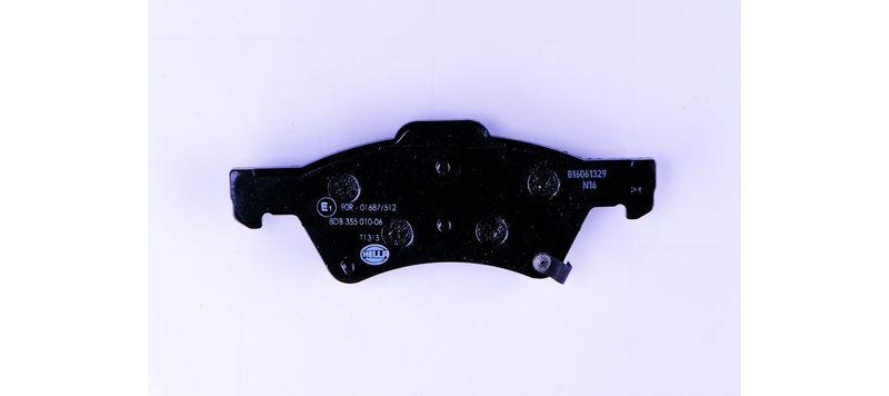 HELLA 8DB 355 010-061 Bremsbelagsatz, Scheibenbremsbelag f&uuml;r CHRYSLER