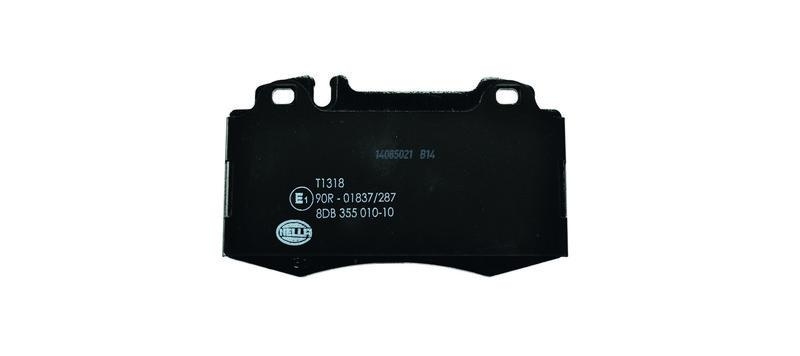 HELLA 8DB 355 010-101 Bremsbelagsatz, Scheibenbremsbelag f&uuml;r MB