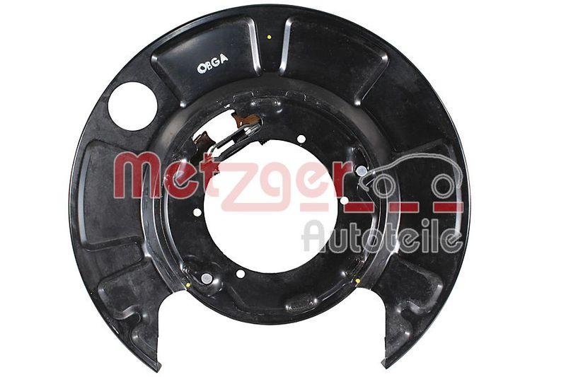 METZGER 6117078 Bremstr&auml;gerplatte, Mit Bremsbacken f&uuml;r SSANGYONG HA rechts