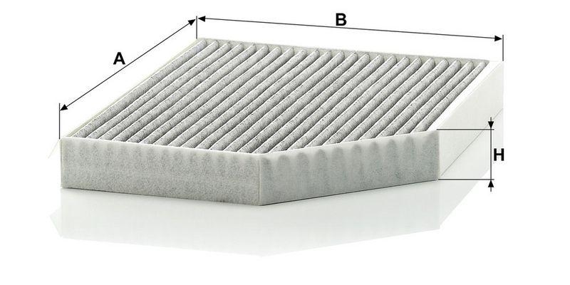 MANN-FILTER CUK 2450 Innenraumluftfilter f&uuml;r VW