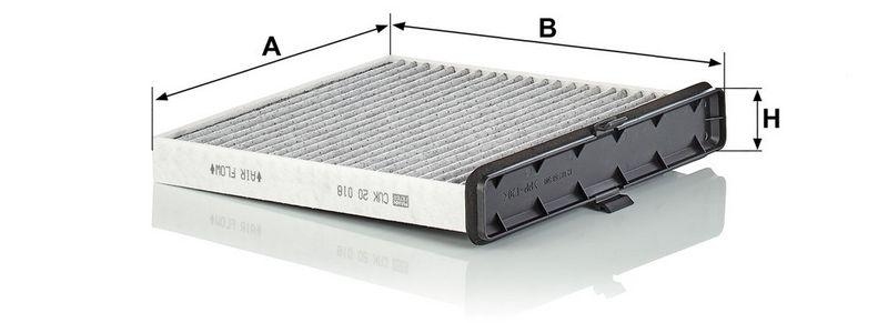 MANN-FILTER CUK 20 018 Innenraumluftfilter f&uuml;r Mazda