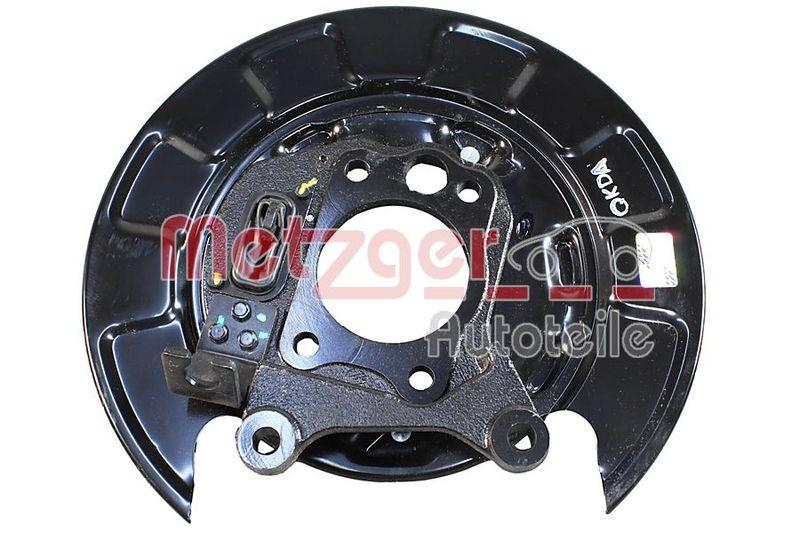 METZGER 6117084 Bremstr&auml;gerplatte, Mit Bremsbacken f&uuml;r HYUNDAI/KIA HA rechts
