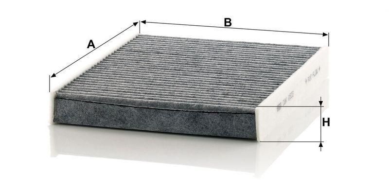 MANN-FILTER CUK 2533-2 Innenraumluftfilter f&uuml;r BMW