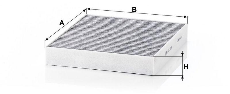MANN-FILTER CUK 2559 Innenraumluftfilter f&uuml;r Ford