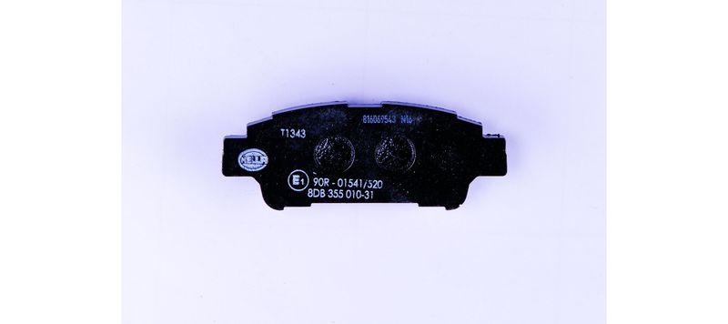 HELLA 8DB 355 010-311 Bremsbelagsatz, Scheibenbremsbelag für TOYOTA