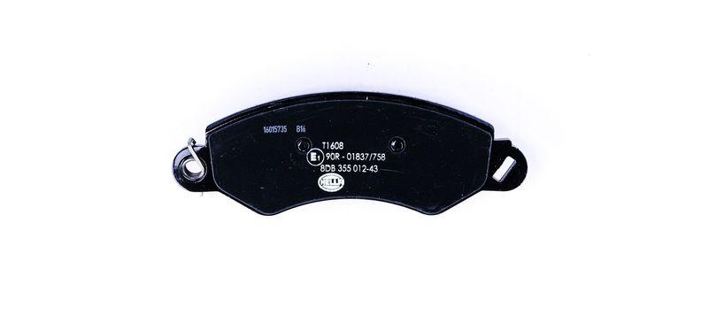 HELLA 8DB 355 012-431 Bremsbelagsatz, Scheibenbremsbelag f&uuml;r LDV