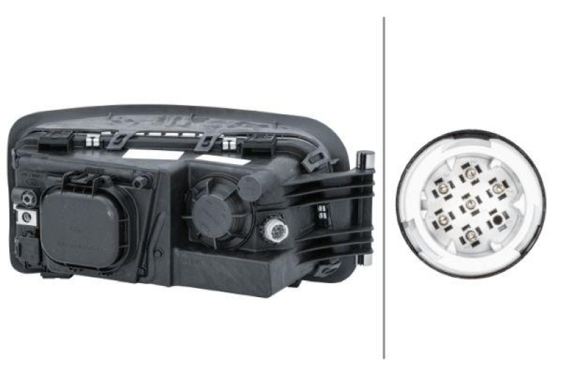 HELLA 1EH 354 984-031 Heckscheinwerfer links Halogen MAN