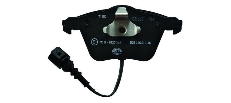 HELLA 8DB 355 010-351 Bremsbelagsatz, Scheibenbremsbelag f&uuml;r VW/AUDI/SEAT/SKODA