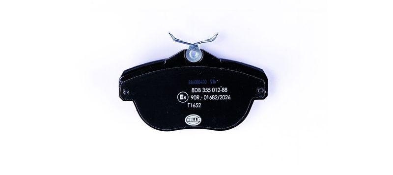 HELLA 8DB 355 012-881 Bremsbelagsatz, Scheibenbremsbelag f&uuml;r CITRO&Euml;N C6 (TD)