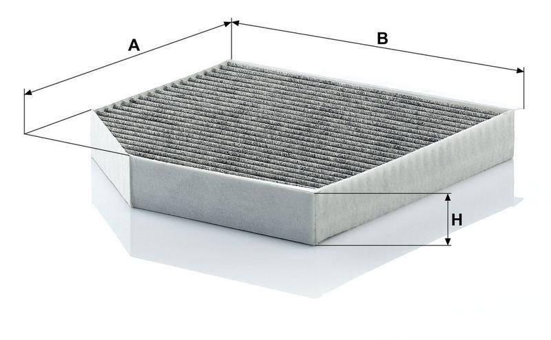 MANN-FILTER CUK 2641 Innenraumluftfilter f&uuml;r VW