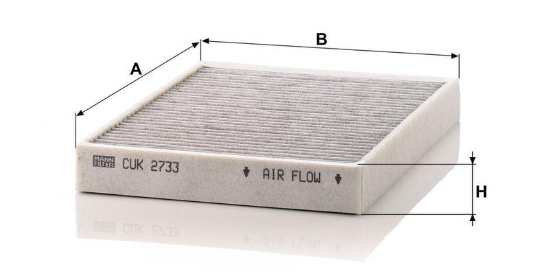 MANN-FILTER CUK 2733 Innenraumluftfilter f&uuml;r Volvo