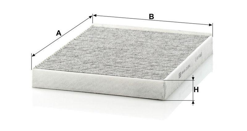 MANN-FILTER CUK 2842 Innenraumluftfilter f&uuml;r VW