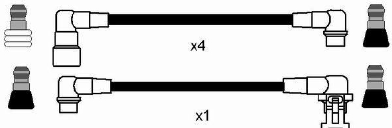 NGK 8464 Z&uuml;ndleitungssatz RC-VL604 |Z&uuml;ndkabel