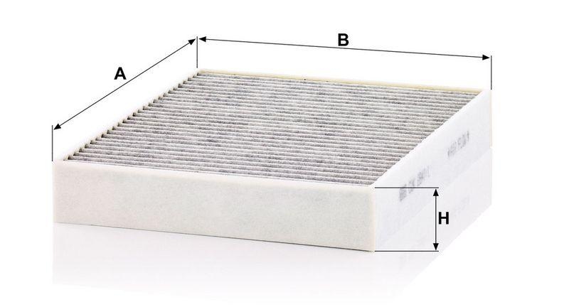 MANN-FILTER CUK 2847/1 Innenraumluftfilter f&uuml;r VW