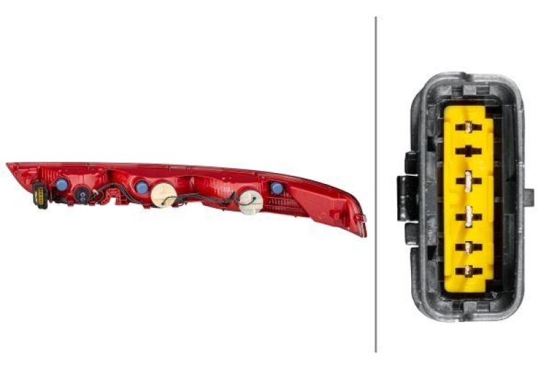 HELLA 2VA 013 124-111 Heckleuchte links Halogen DS