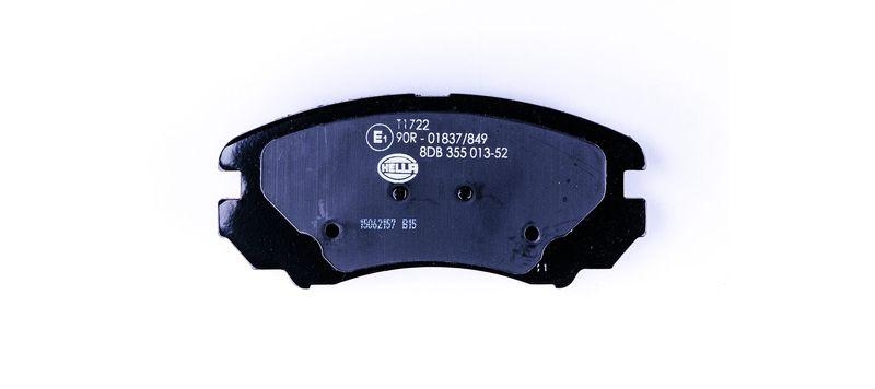 HELLA 8DB 355 013-521 Bremsbelagsatz, Scheibenbremsbelag f&uuml;r HYUNDAI/KIA