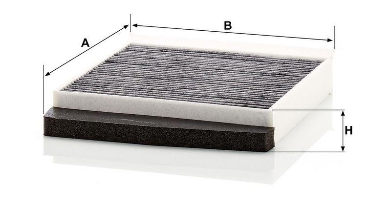 MANN-FILTER CUK 2855 Innenraumluftfilter f&uuml;r Volvo