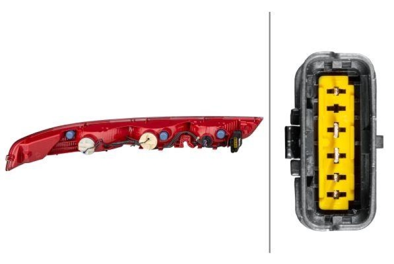 HELLA 2VA 013 124-121 Heckleuchte rechts Halogen DS