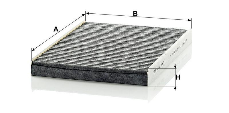 MANN-FILTER CUK 2862 Innenraumluftfilter f&uuml;r VW