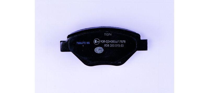 HELLA 8DB 355 010-551 Bremsbelagsatz, Scheibenbremsbelag f&uuml;r RENAULT